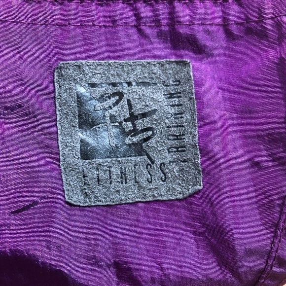 VINTAGE AVIA Windbreaker Jacket Women's Oversized Small Purple Long Lightweight - Picture 10 of 11